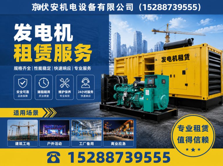 吴忠柴油发电机组出租展示图